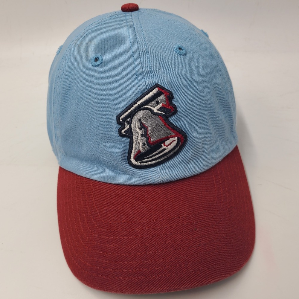 Lehigh Valley IronPigs Hat Strapback 47 Brand Clean Up Blue Liberty Bell Logo